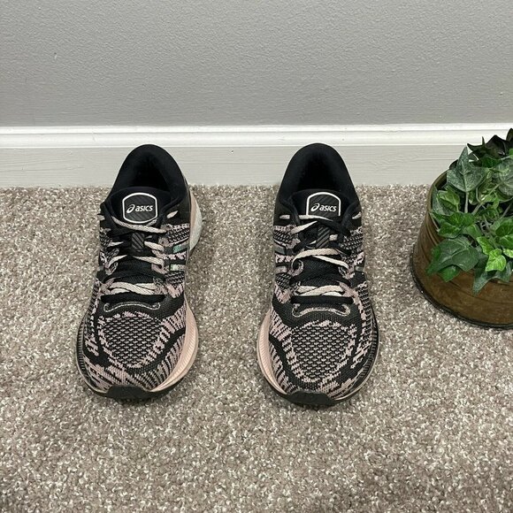ASICS Women's Shoes Size 9.5 GEL-KAYANO 27 Black Ginger Peach Running Sneakers - Picture 5 of 11